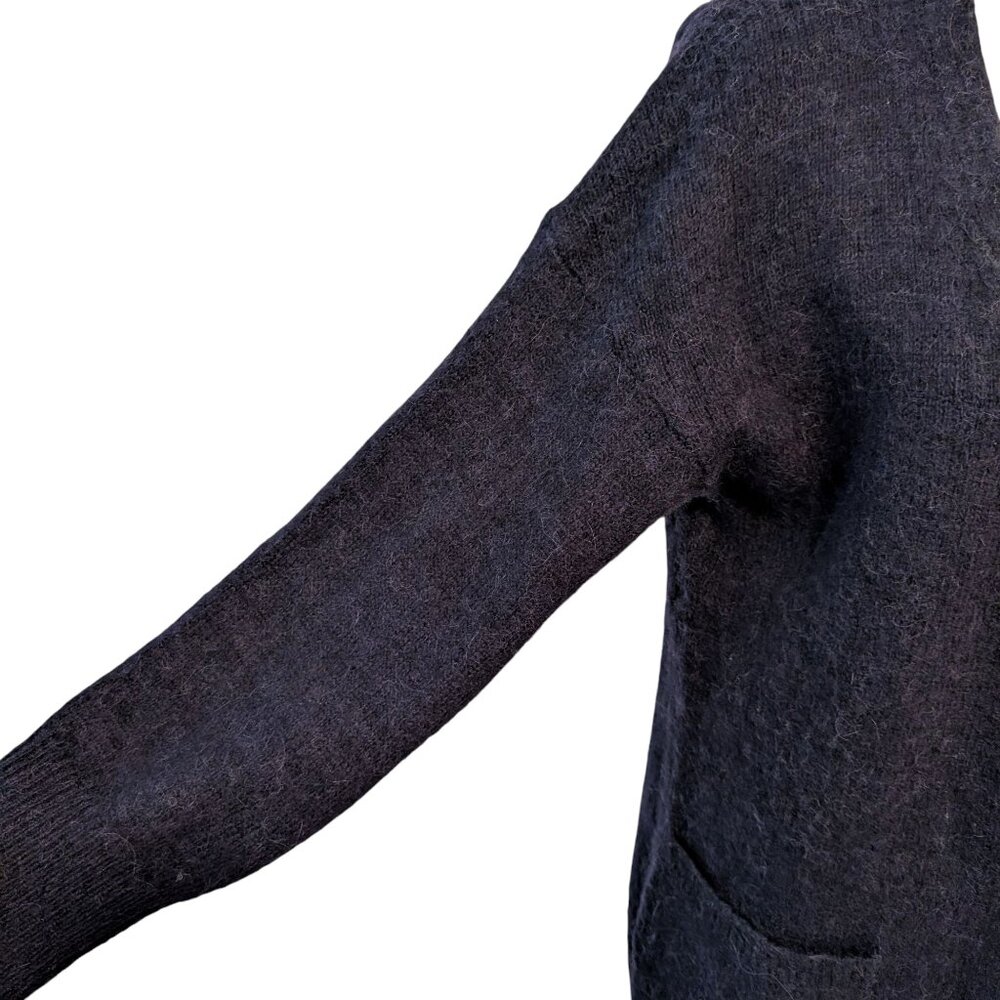 Massimo Dutti Womens Size S Blue Alpaca Wool Cashmere Blend Oversized Cardigan - Picture 6 of 12